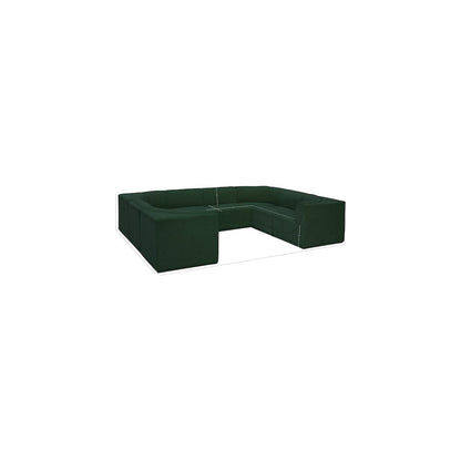 Ollie Green Boucle Fabric Modular Sectional