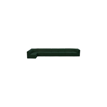 Ollie Green Boucle Fabric Modular Sectional