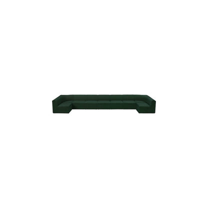 Ollie Green Boucle Fabric Modular Sectional