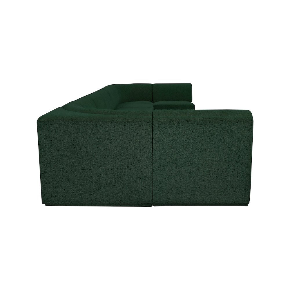 Ollie Green Boucle Fabric Modular Sectional