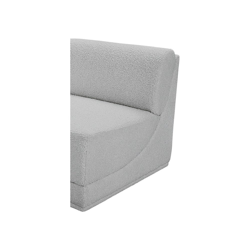 Ollie Grey Boucle Fabric Armless