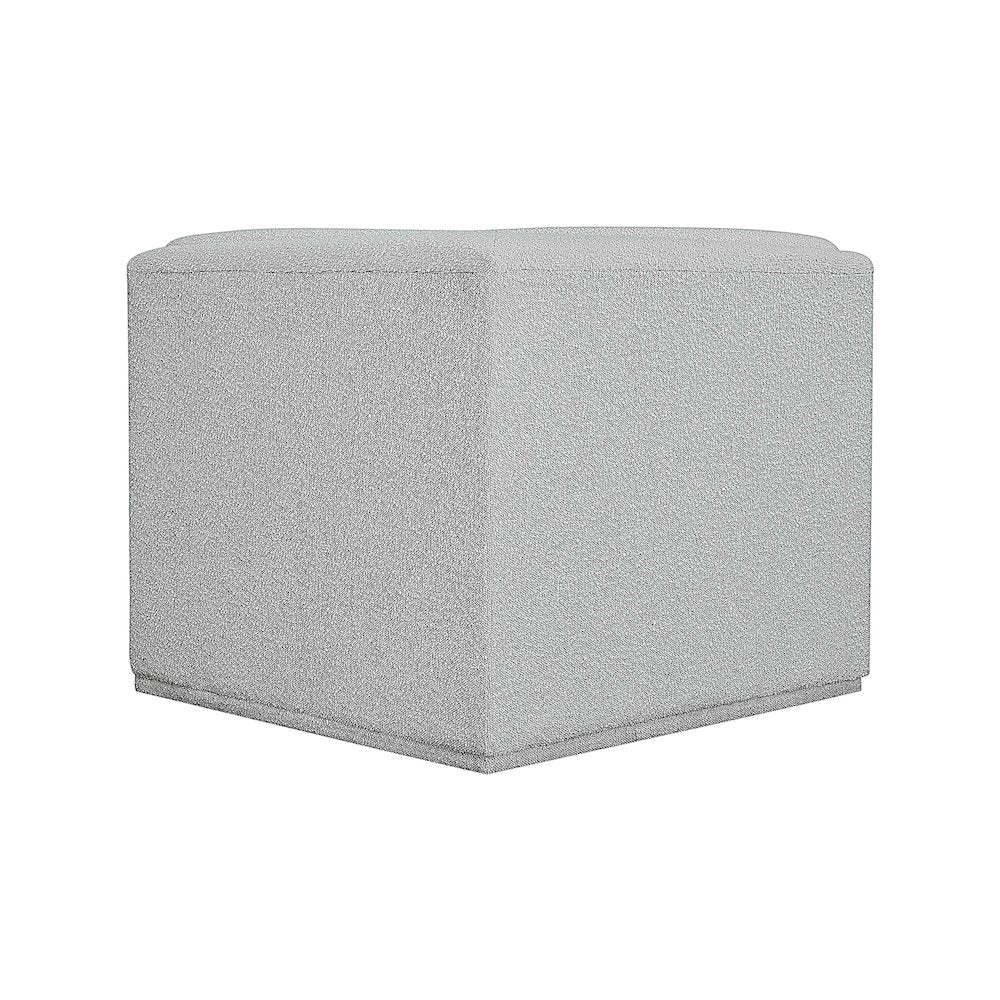 Ollie Grey Boucle Fabric Corner