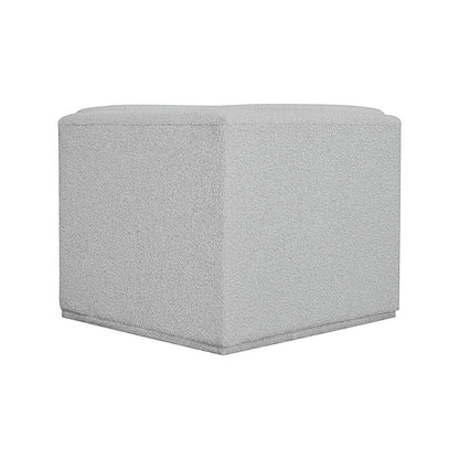 Ollie Grey Boucle Fabric Corner