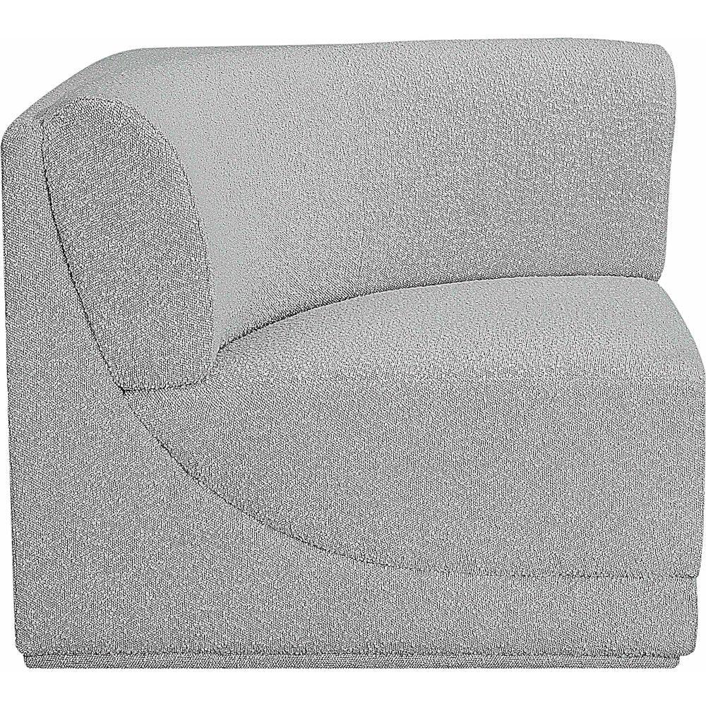 Ollie Grey Boucle Fabric Corner