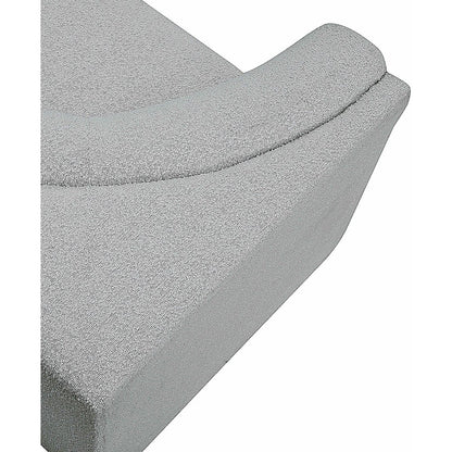 Ollie Grey Boucle Fabric Corner