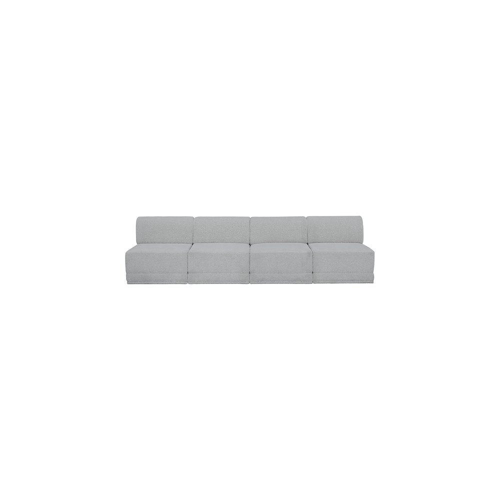 Ollie Grey Boucle Fabric Modular Sofa