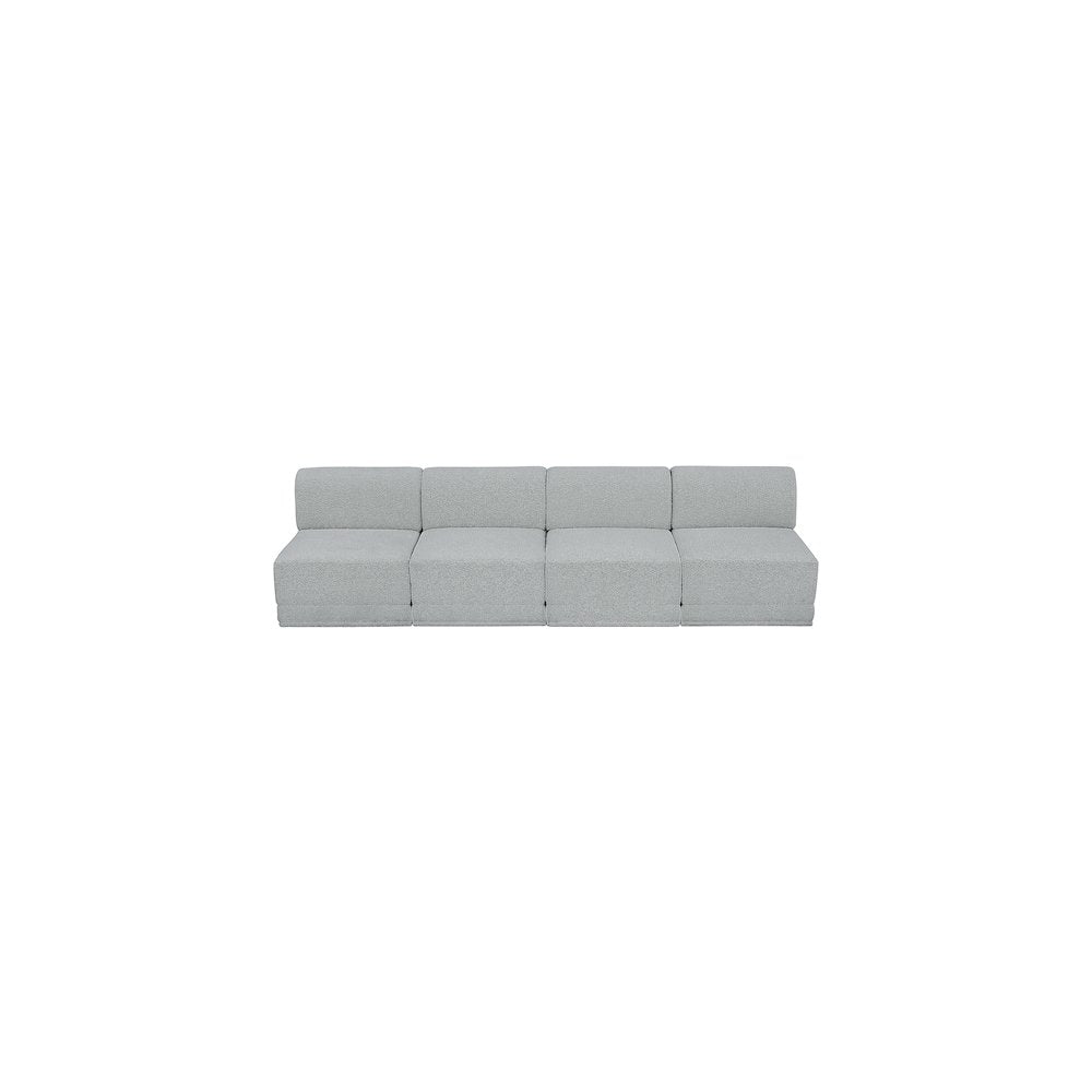 Ollie Grey Boucle Fabric Modular Sofa