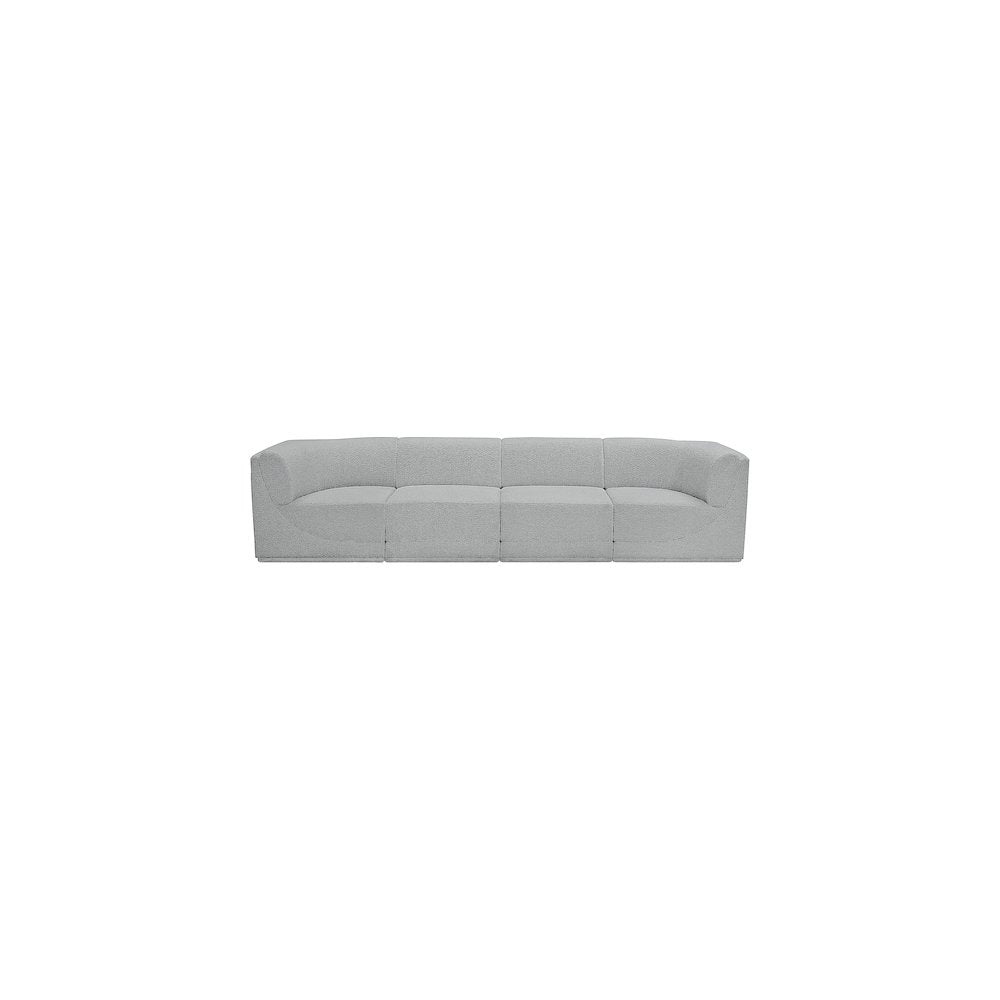 Ollie Grey Boucle Fabric Modular Sofa