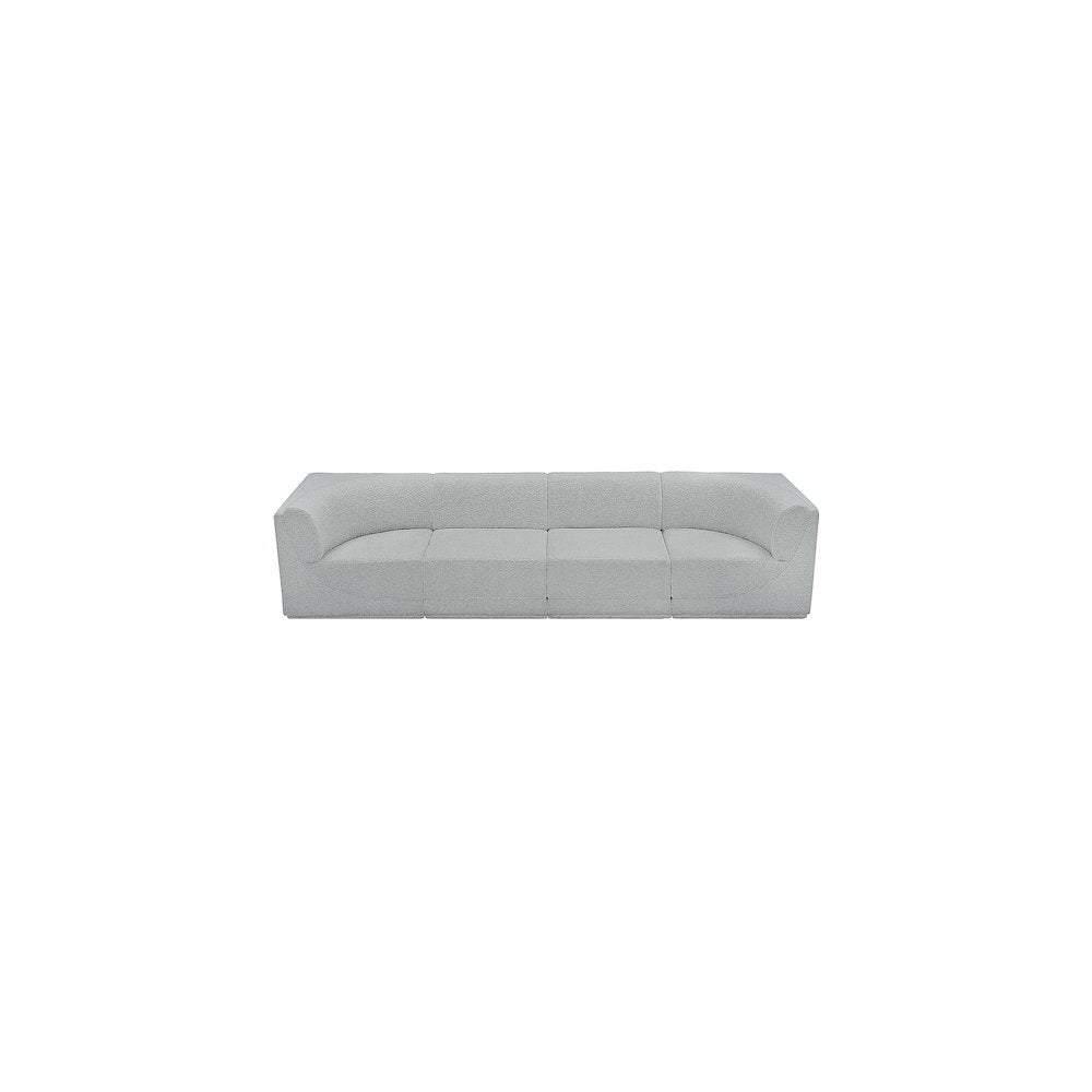 Ollie Grey Boucle Fabric Modular Sofa