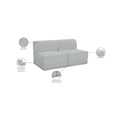 Ollie Grey Boucle Fabric Modular Sofa