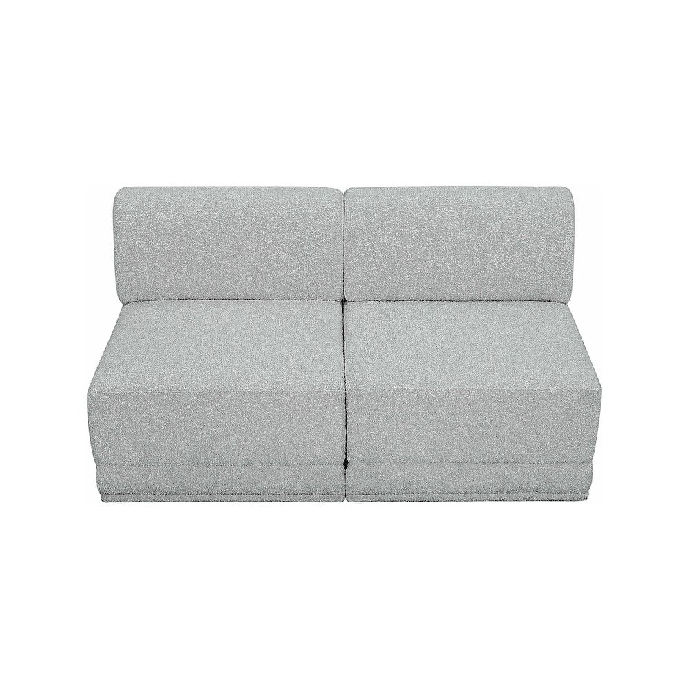 Ollie Grey Boucle Fabric Modular Sofa