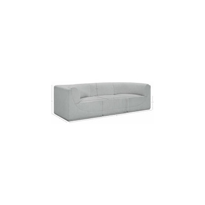 Ollie Grey Boucle Fabric Modular Sofa