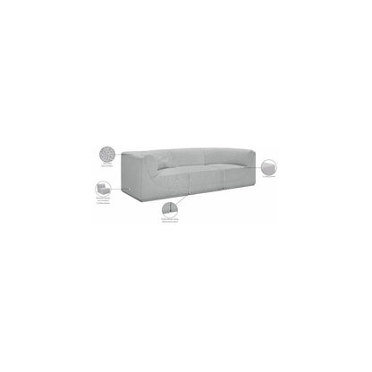 Ollie Grey Boucle Fabric Modular Sofa