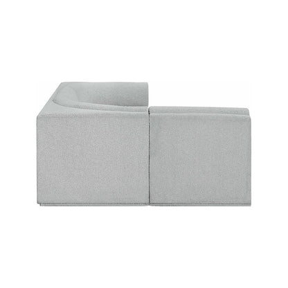 Ollie Grey Boucle Fabric Modular Sectional