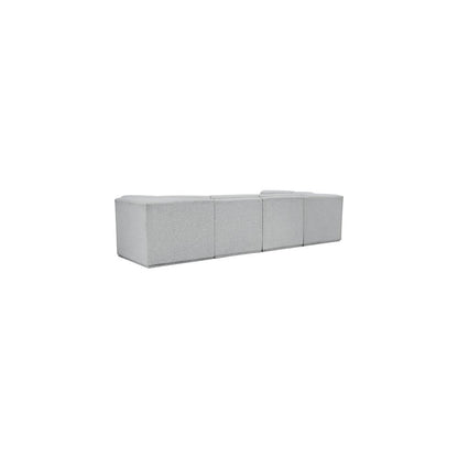 Ollie Grey Boucle Fabric Modular Sectional