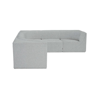 Ollie Grey Boucle Fabric Modular Sectional