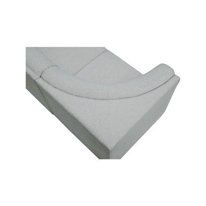 Ollie Grey Boucle Fabric Modular Sectional