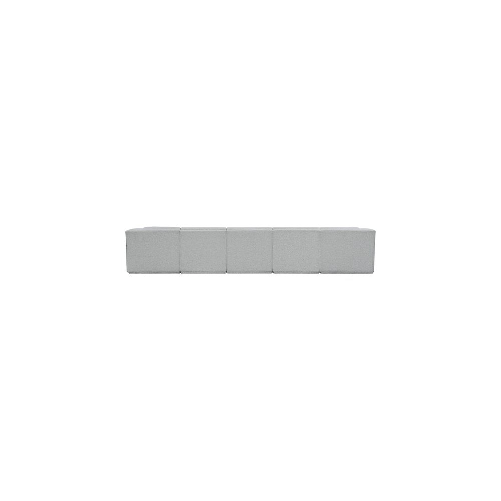 Ollie Grey Boucle Fabric Modular Sectional
