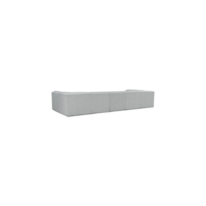 Ollie Grey Boucle Fabric Modular Sectional