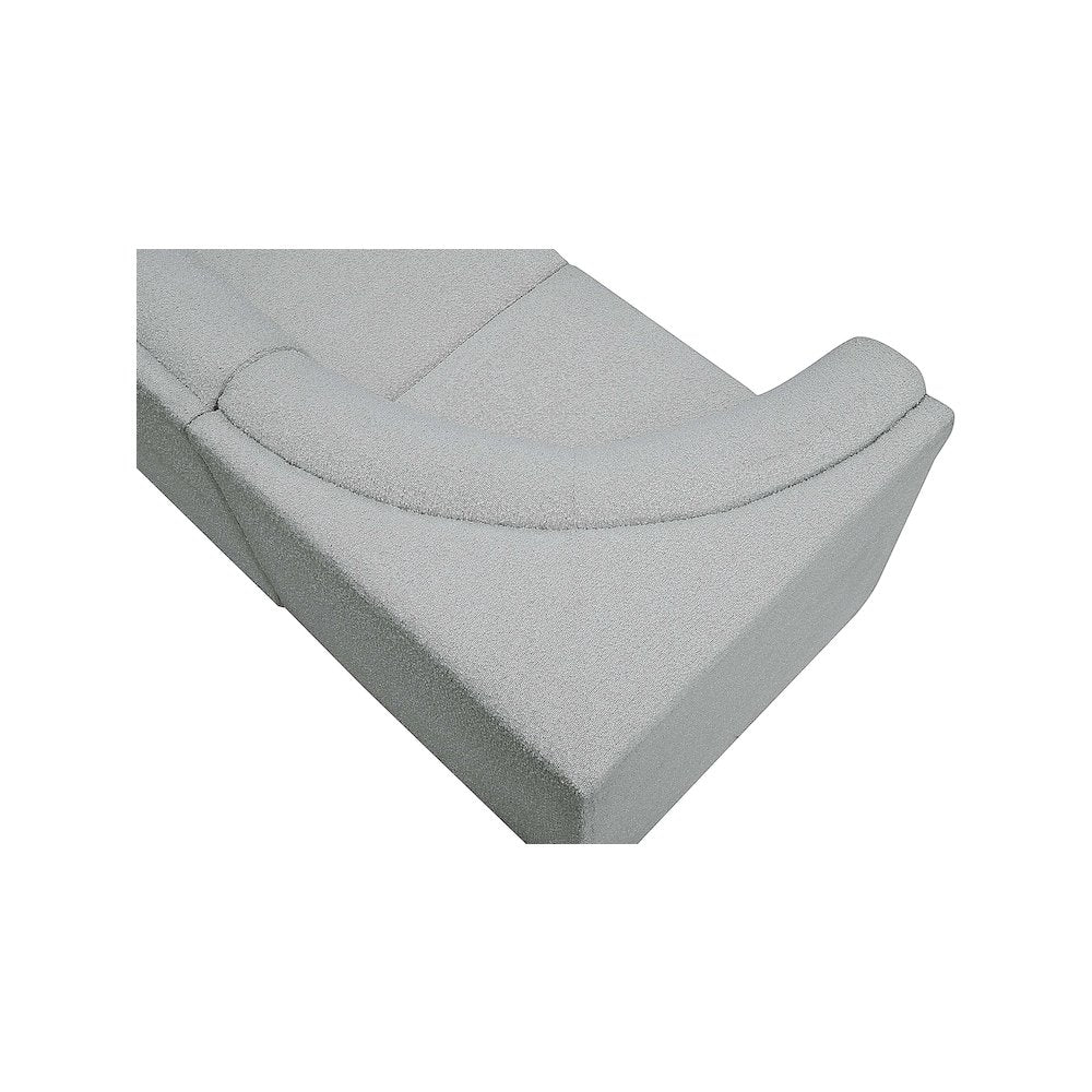 Ollie Grey Boucle Fabric Modular Sectional