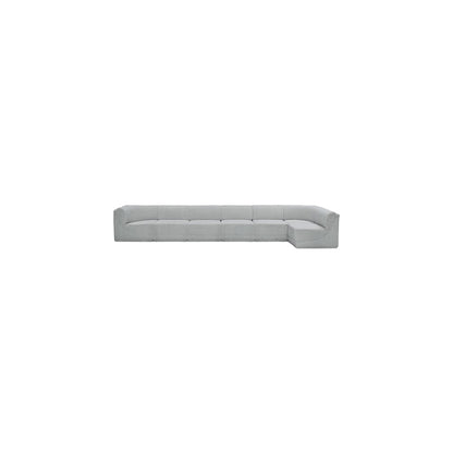 Ollie Grey Boucle Fabric Modular Sectional