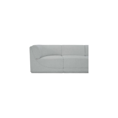Ollie Grey Boucle Fabric Modular Sectional