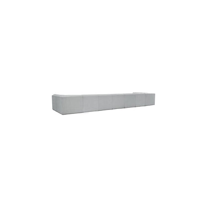 Ollie Grey Boucle Fabric Modular Sectional