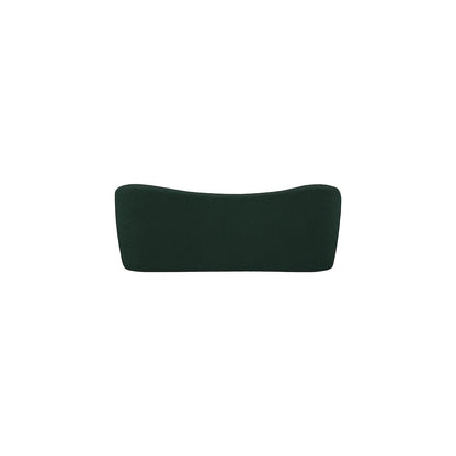 Flair Green Boucle Fabric Bench
