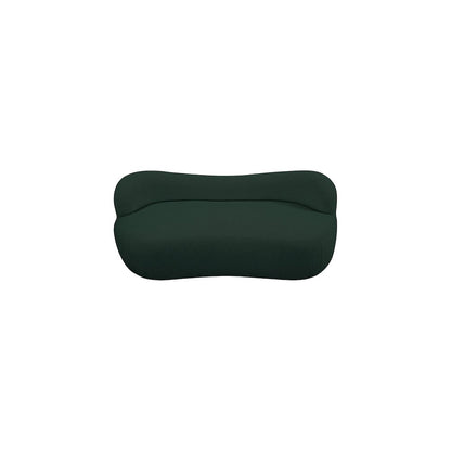 Flair Green Boucle Fabric Bench