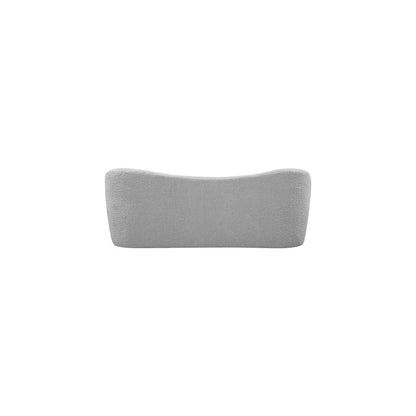 Flair Grey Boucle Fabric Bench