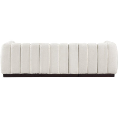 Quinn Cream Chenille Fabric Modular Sofa