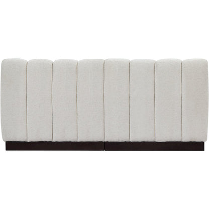 Quinn Cream Chenille Fabric Modular Sofa