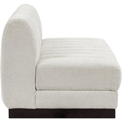 Quinn Cream Chenille Fabric Modular Sofa