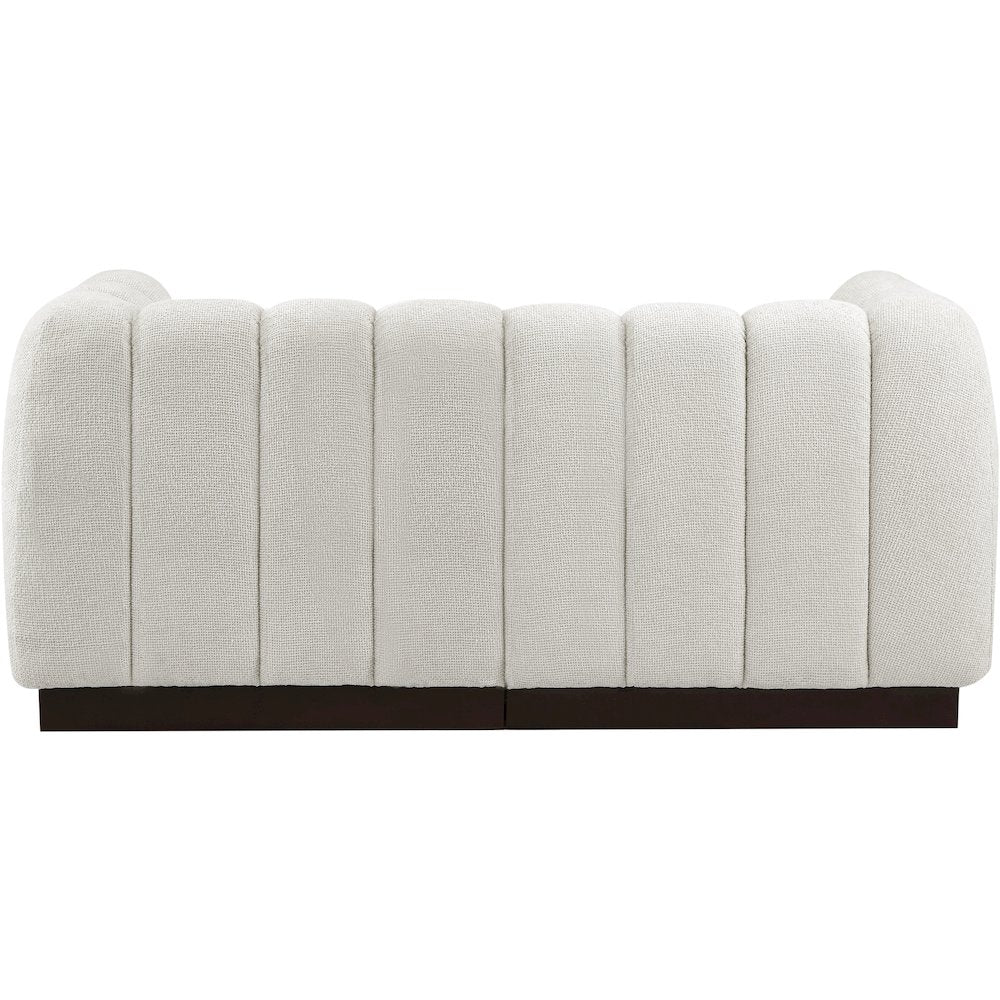 Quinn Cream Chenille Fabric Modular Sofa