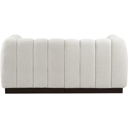 Quinn Cream Chenille Fabric Modular Sofa