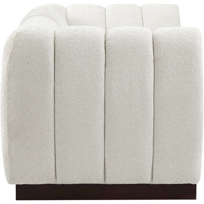 Quinn Cream Chenille Fabric Modular Sofa