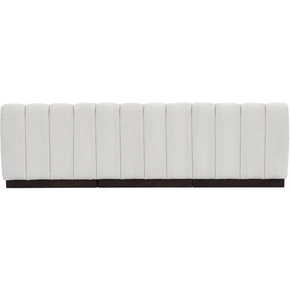 Quinn Cream Chenille Fabric Modular Sofa