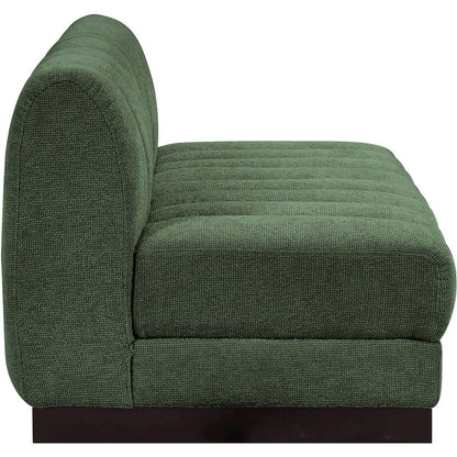 Quinn Green Chenille Fabric Modular Sofa