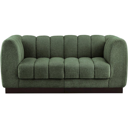 Quinn Green Chenille Fabric Modular Sofa