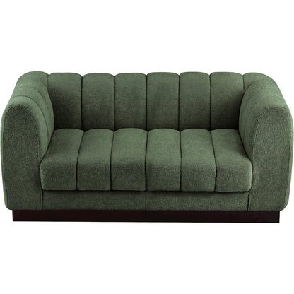 Quinn Green Chenille Fabric Modular Sofa
