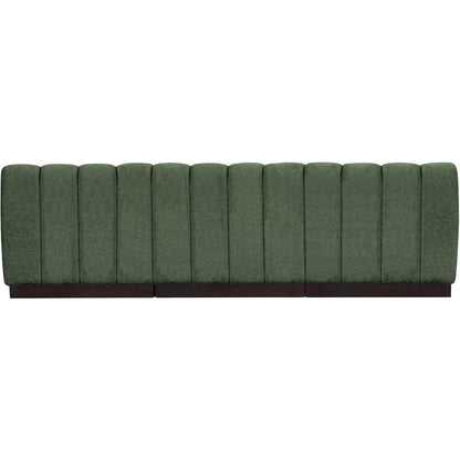 Quinn Green Chenille Fabric Modular Sofa