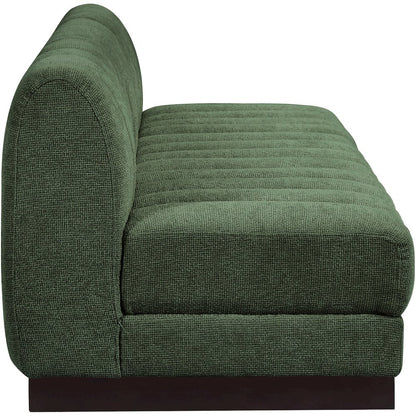 Quinn Green Chenille Fabric Modular Sofa
