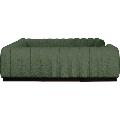 Quinn Green Chenille Fabric Modular Sectional