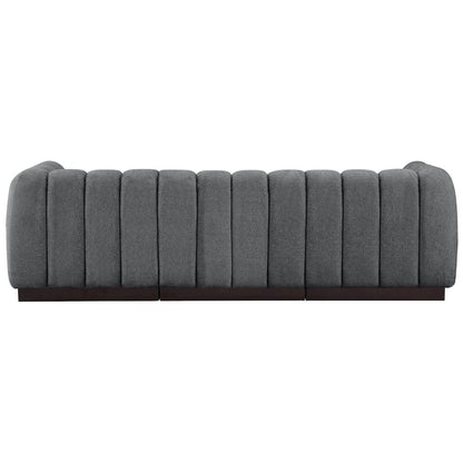 Quinn Grey Chenille Fabric Modular Sofa