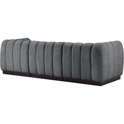 Quinn Grey Chenille Fabric Modular Sofa