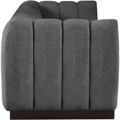 Quinn Grey Chenille Fabric Modular Sofa