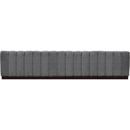 Quinn Grey Chenille Fabric Modular Sofa