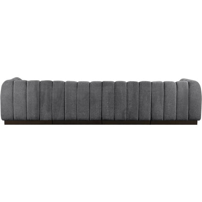 Quinn Grey Chenille Fabric Modular Sofa