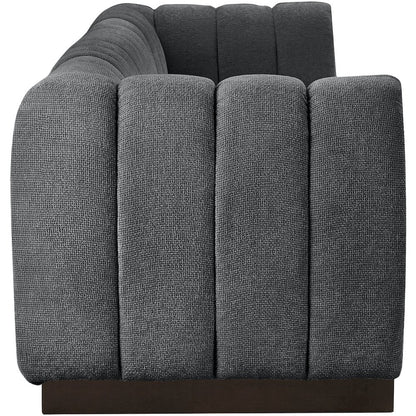 Quinn Grey Chenille Fabric Modular Sofa