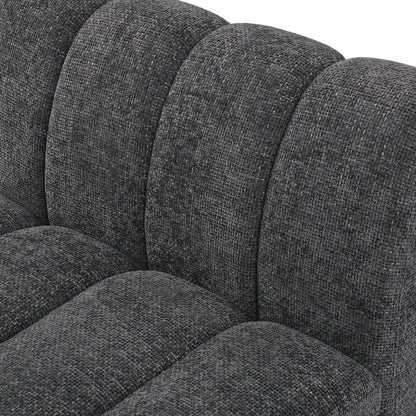 Quinn Grey Chenille Fabric Modular Sofa